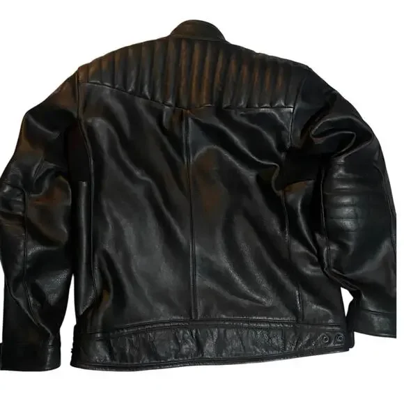 Alpine Stars Buffalo Leather Crazy Eight Padded Motorcycle Jacket - Picture 2 of 10